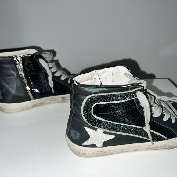 Golden Goose Black Sequin Slides size 36 - Picture 2 of 11